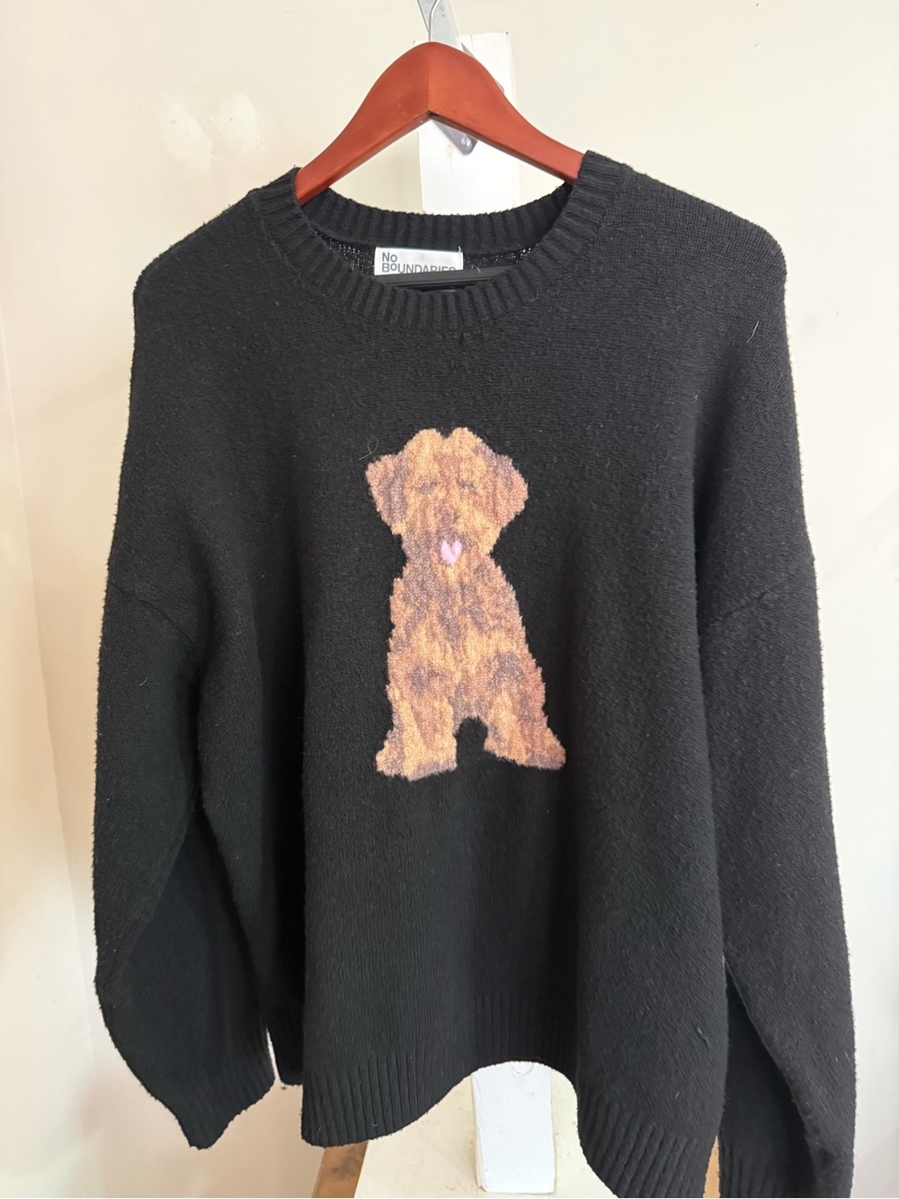 No Boundaries Fuzzy Dog Sweater